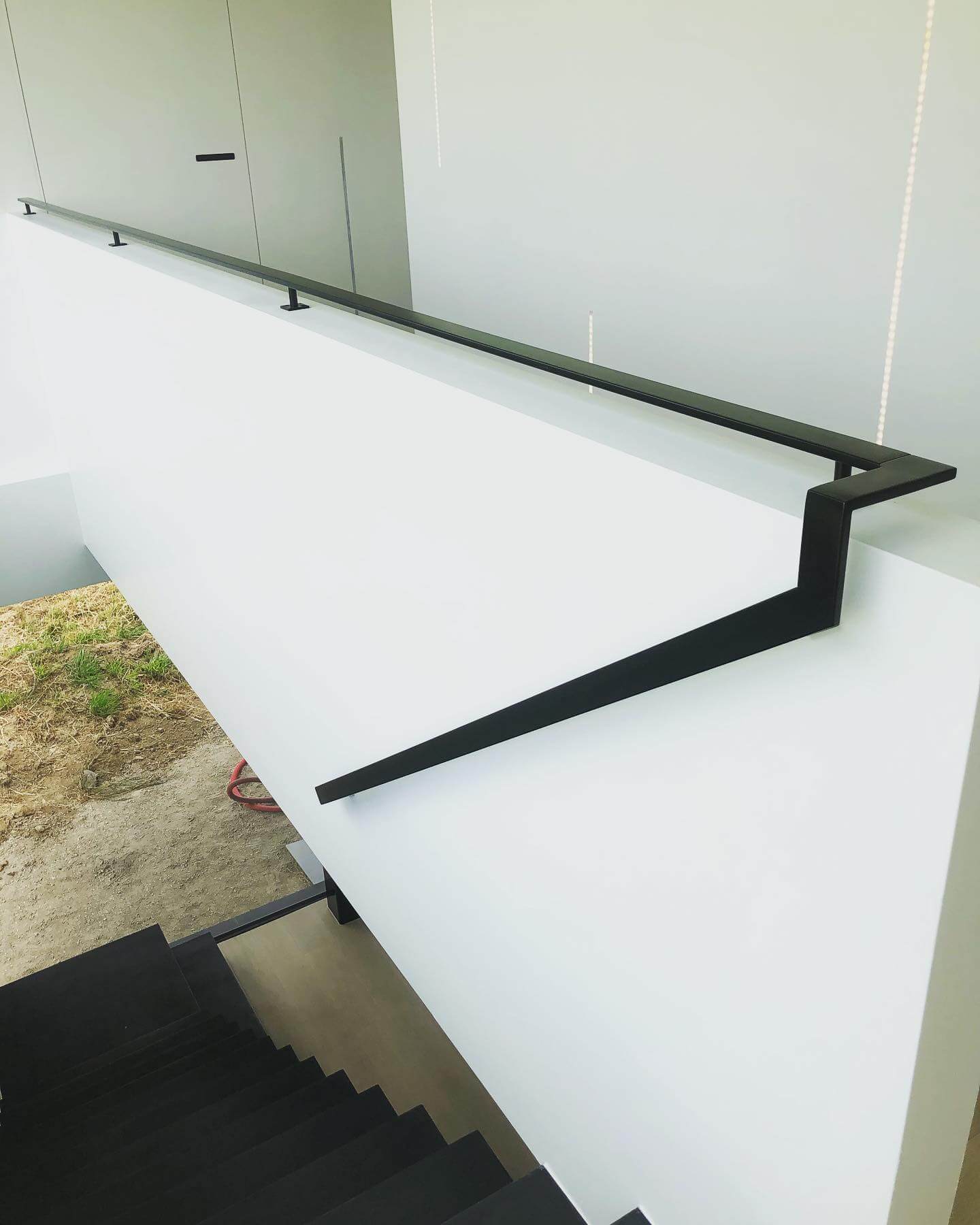 Zwarte stalen balustrade op maat - foto 2