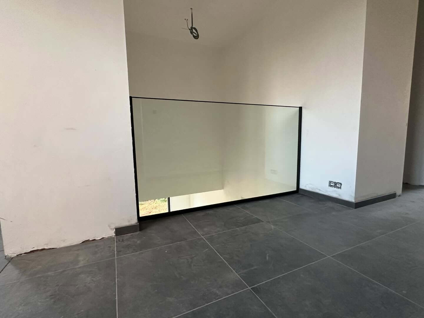 Glaswand met stalen profiel op maat - foto 3