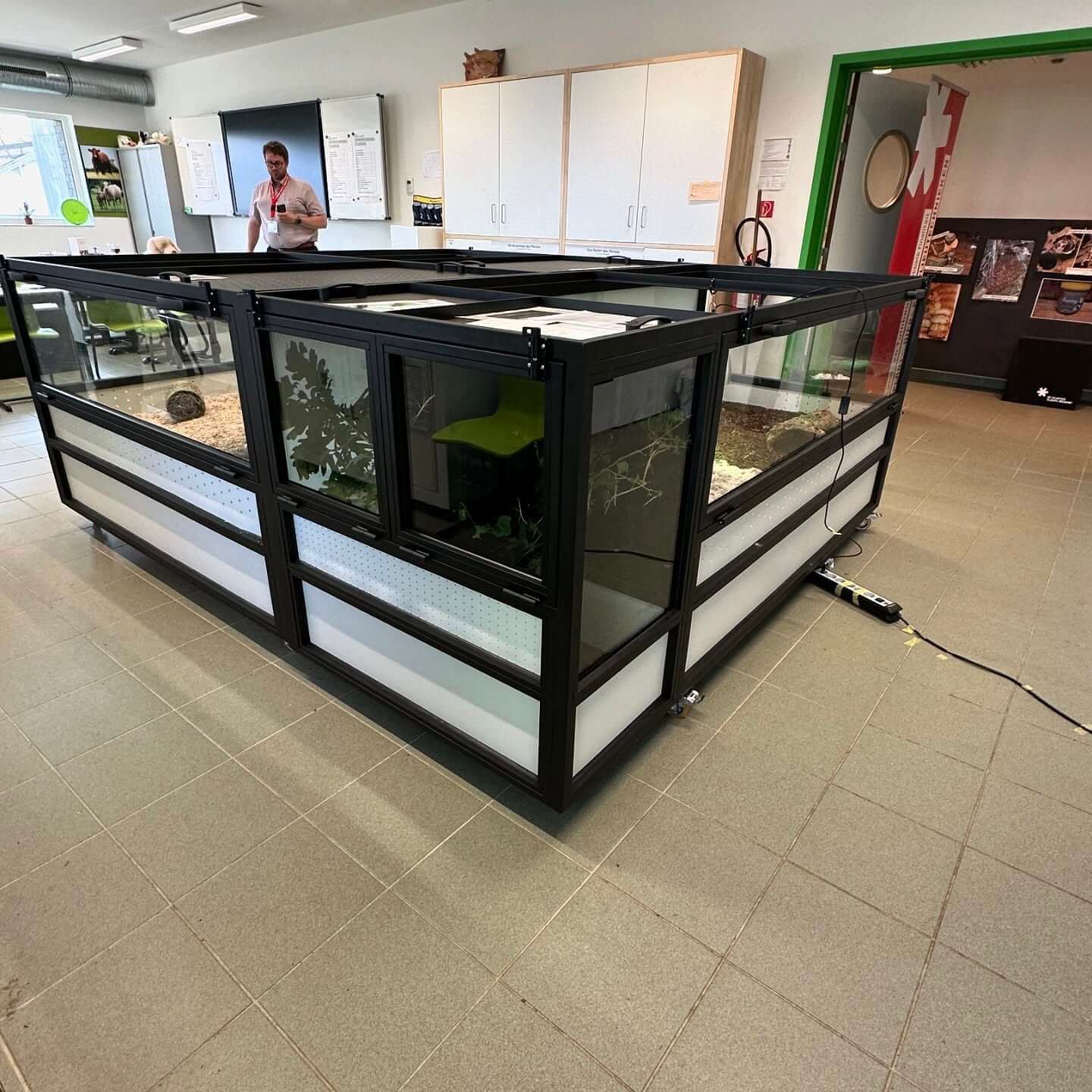 Glaswand met stalen profiel op maat - foto 4